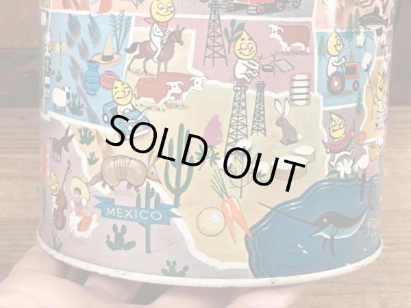 企業キャラクターのエッソオイルのヴィンテージの水筒