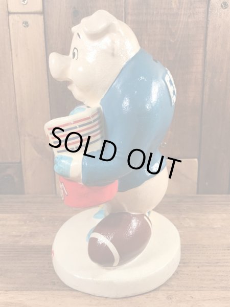 アドバタイジングキャラクターのErnie Pigのヴィンテージのコインバンクドール