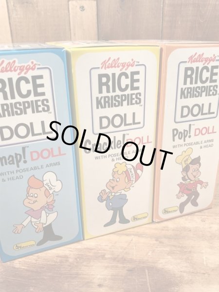 ケロッグの企業キャラクターのライスクリスピーのヴィンテージのフィギュア