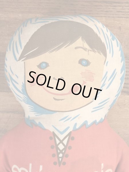 企業キャラクターのエスキモーパイのビンテージのピロードール