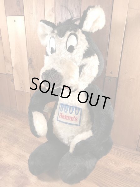 企業キャラクターのハムズベアのビンテージのぬいぐるみ