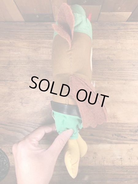 アドバタイジングキャラクターのウッジーオウルのビンテージのクロスドール