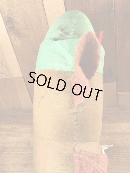 アドバタイジングキャラクターのウッジーオウルのビンテージのクロスドール