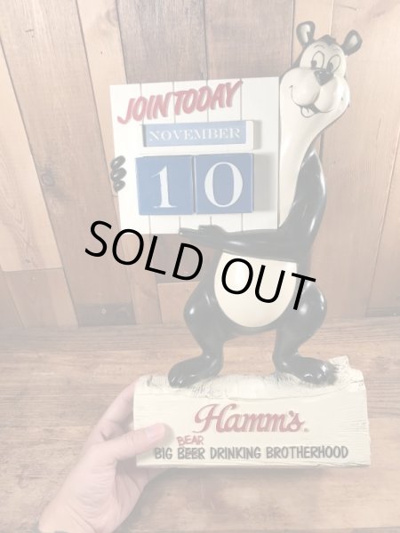 企業キャラクターのハムズベアのヴィンテージのディスプレイカレンダー