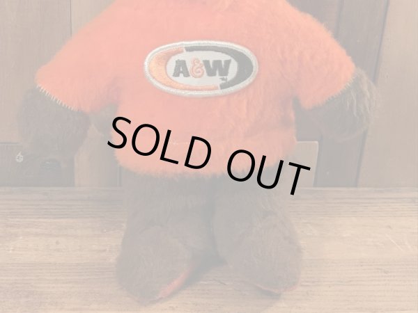 企業キャラクターのA&Wベアのヴィンテージのトイ