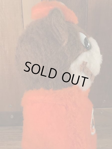 アドバタイジングキャラクターのエーアンドダブリューベアのビンテージのぬいぐるみ