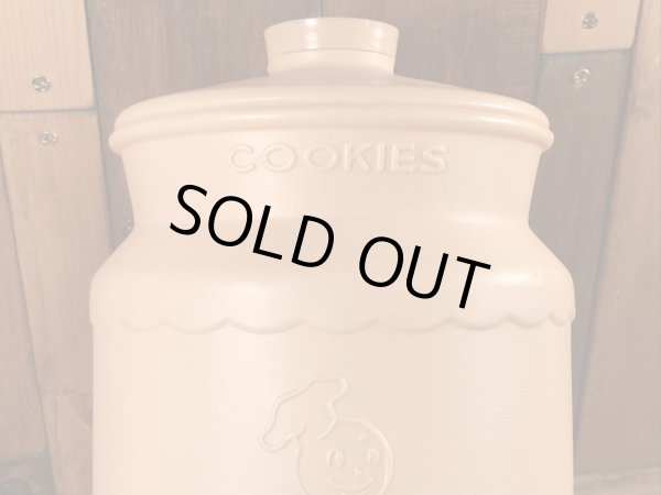 アドバタイジングキャラクターのハッピージャックスのヴィンテージのクッキージャー