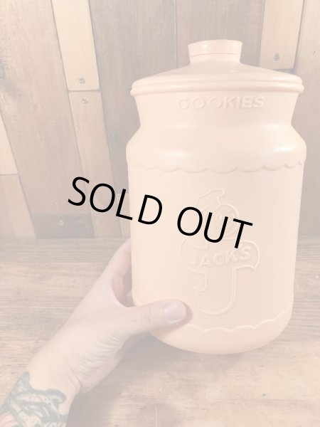 アドバタイジングキャラクターのハッピージャックスのヴィンテージのクッキージャー