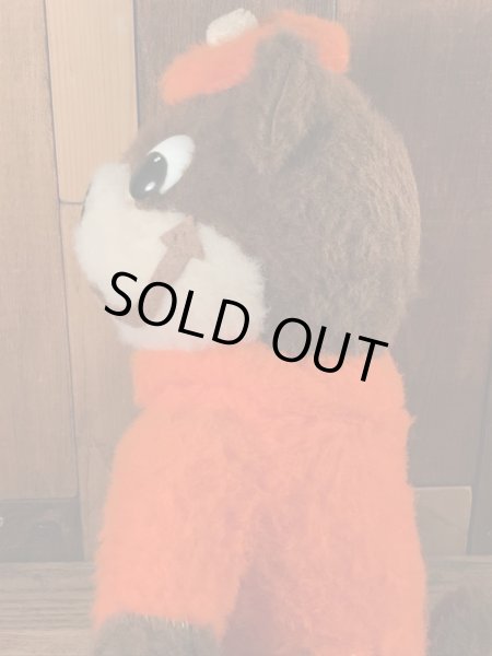 アドバタイジングキャラクターのエーアンドダブリューベアのビンテージのぬいぐるみ