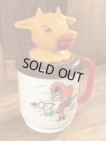 70年代のモーカウクリーマーのビンテージの容器