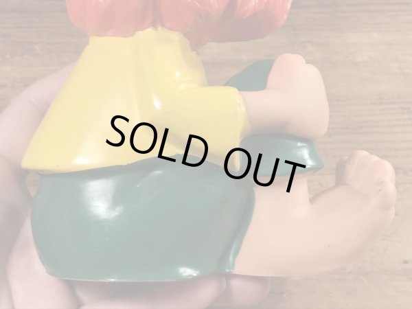 80年代のプムックルのヴィンテージの貯金箱フィギュア