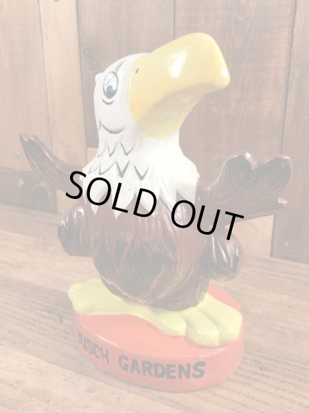 ブッシュガーデンの企業キャラクターのヴィンテージの貯金箱フィギュア