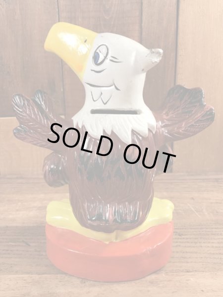 ブッシュガーデンの企業キャラクターのヴィンテージの貯金箱フィギュア