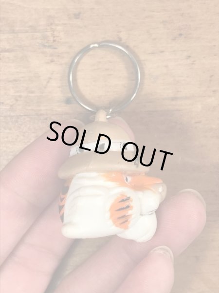 エクソンタイガー ビンテージ キーホルダー アドバタイジングキャラクター PVCフィギュア