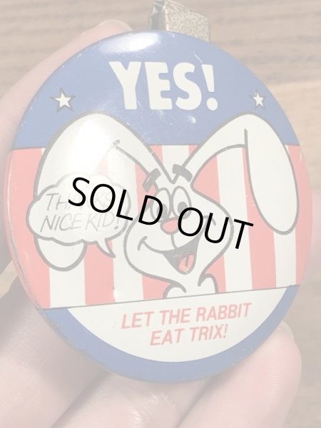 トリックスラビット　ビンテージ　缶バッジ　アドバタイジングキャラクター　70年代