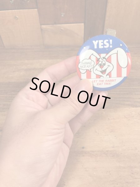 トリックスラビット　ヴィンテージ　缶バッチ　企業キャラクター　シリアル