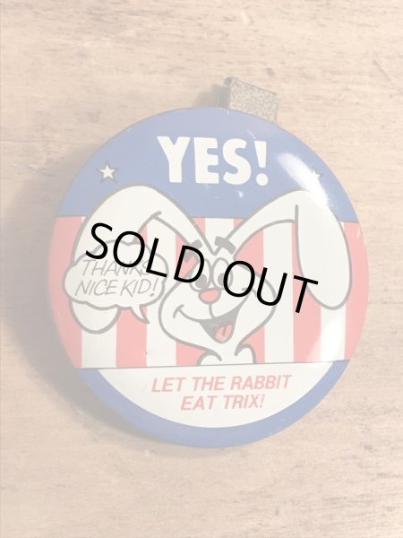 トリックスラビット　ビンテージ　缶バッジ　アドバタイジングキャラクター　70年代