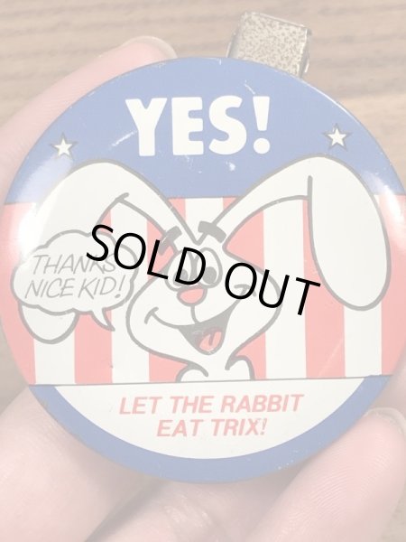 トリックスラビット　ビンテージ　缶バッジ　アドバタイジングキャラクター　70年代