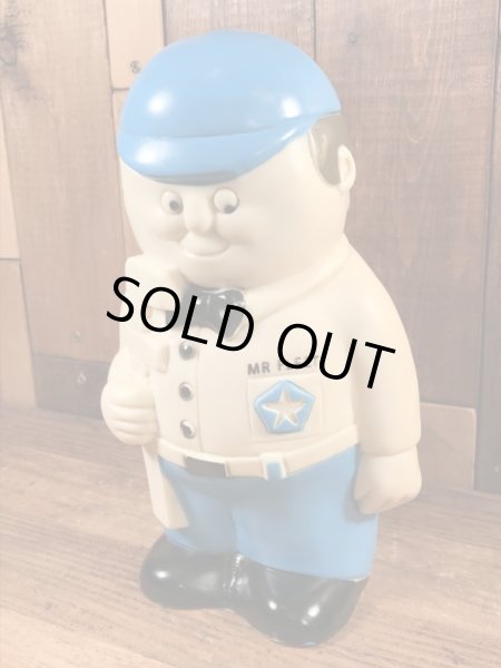 ミスターフリート　ヴィンテージ　貯金箱フィギュア　企業キャラクター　ソフビドール