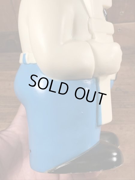 ミスターフリート　ヴィンテージ　貯金箱フィギュア　企業キャラクター　ソフビドール