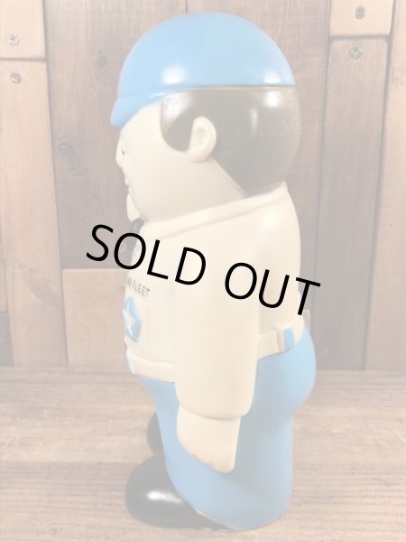 ミスターフリート　ヴィンテージ　貯金箱フィギュア　企業キャラクター　ソフビドール