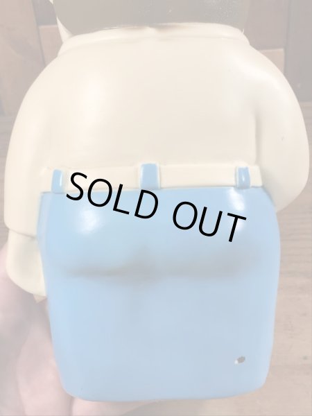 ミスターフリート　ヴィンテージ　貯金箱フィギュア　企業キャラクター　ソフビドール