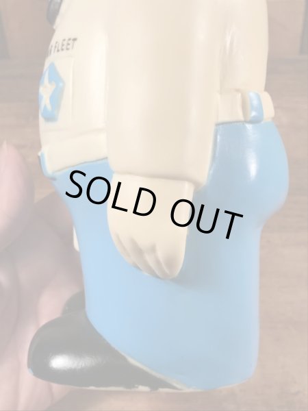 ミスターフリート　ヴィンテージ　貯金箱フィギュア　企業キャラクター　ソフビドール