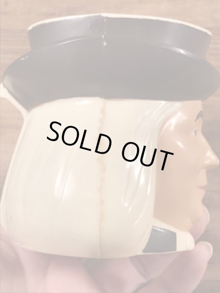 クエーカーオーツ　ヴィンテージ　マグカップ　アドバタイジングキャラクター　企業物