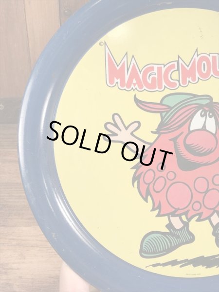 マジックマウンテントロール　ビンテージ　ブリキトレイ　アドバタイジングキャラクター　企業物