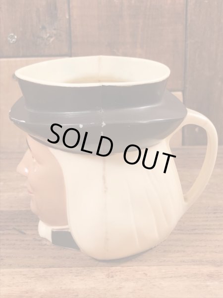 クエーカーオーツ　ヴィンテージ　マグカップ　アドバタイジングキャラクター　企業物