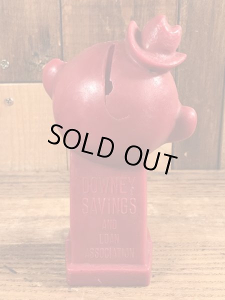 ダウニーセービングス　ヴィンテージ　貯金箱フィギュア　企業キャラクター　ノベルティ