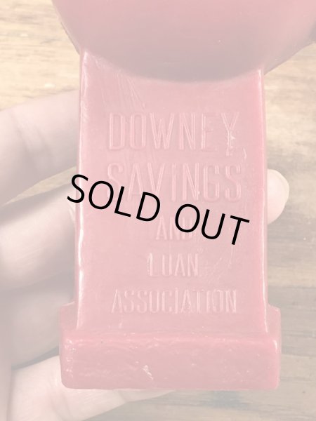 ダウニーセービングス　ヴィンテージ　貯金箱フィギュア　企業キャラクター　ノベルティ