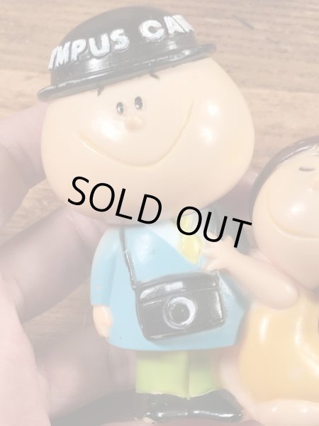 オリンパスカメラ　ビンテージ　ソフビフィギュア　企業キャラクター　ノベルティ