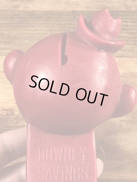 ダウニーセービングス　ビンテージ　コインバンクドール　アドバタイジングキャラクター　企業物