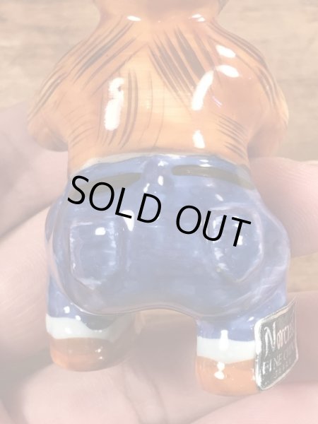 スモーキーベア　ヴィンテージ　陶器フィギュア　アドバタイジングキャラクター　企業物