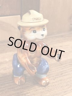 70's スモーキーベア ソフビ フィギュア 美品 タグ付き レトロ fb5q