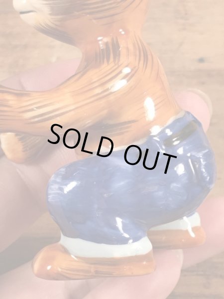 スモーキーベア　ヴィンテージ　陶器フィギュア　アドバタイジングキャラクター　企業物