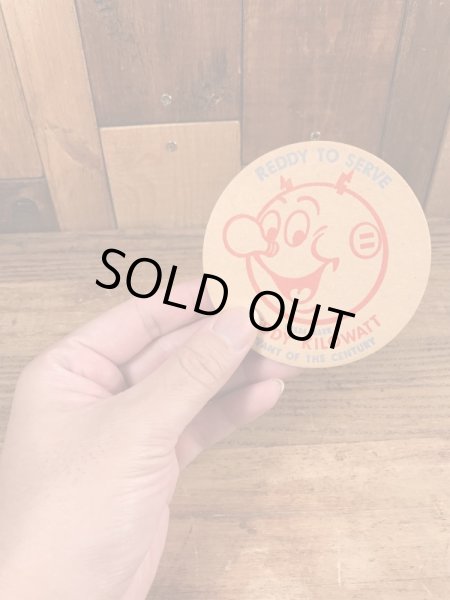 レディキロワット　ビンテージ　コースター　アドバタイジングキャラクター　企業物