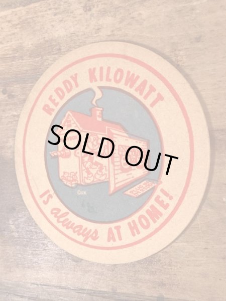 レディキロワット　ヴィンテージ　コースター　アドバタイジングキャラクター　企業物