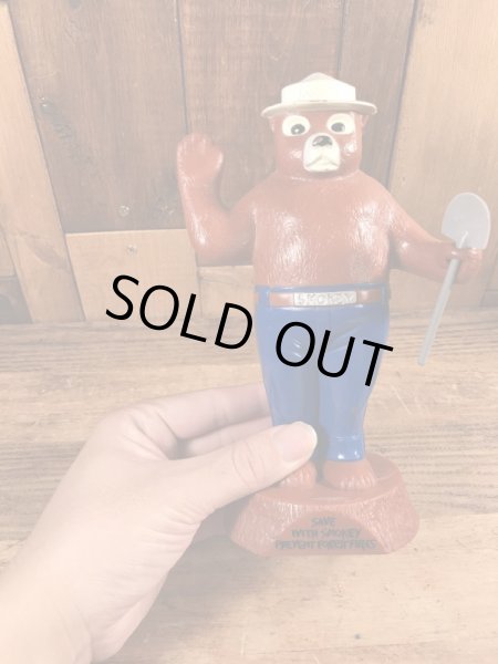 スモーキーベア　ヴィンテージ　貯金箱フィギュア　アドバタイジングキャラクター　企業物