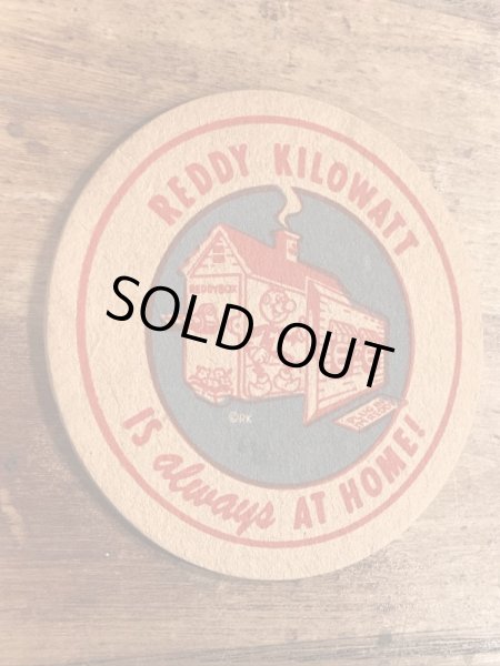 レディキロワット　ビンテージ　コースター　企業キャラクター　ノベルティ