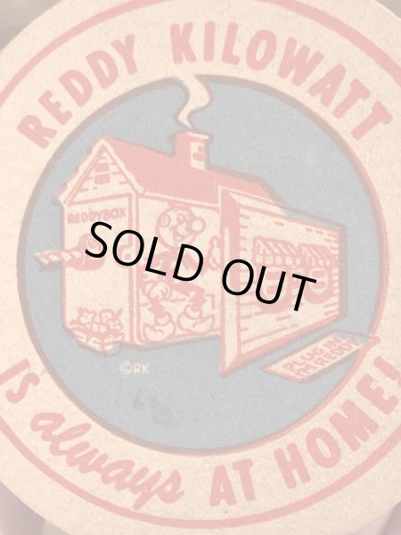 レディキロワット　ビンテージ　コースター　企業キャラクター　ノベルティ