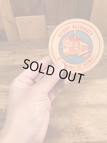 レディキロワット　ビンテージ　コースター　企業キャラクター　ノベルティ