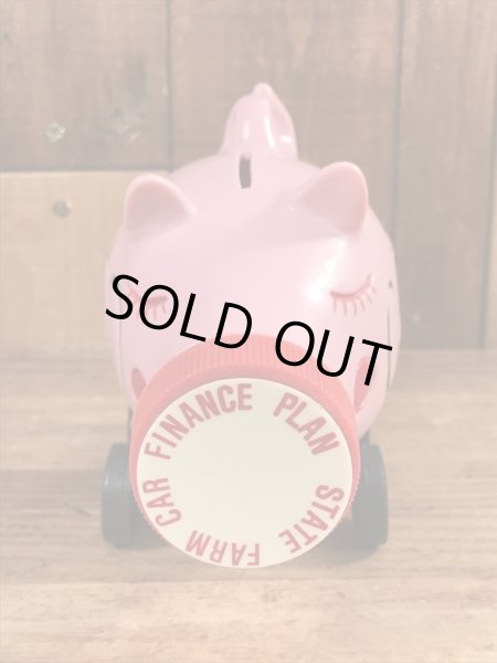 ステートファーム　ヴィンテージ　貯金箱フィギュア　企業キャラクター　70年代