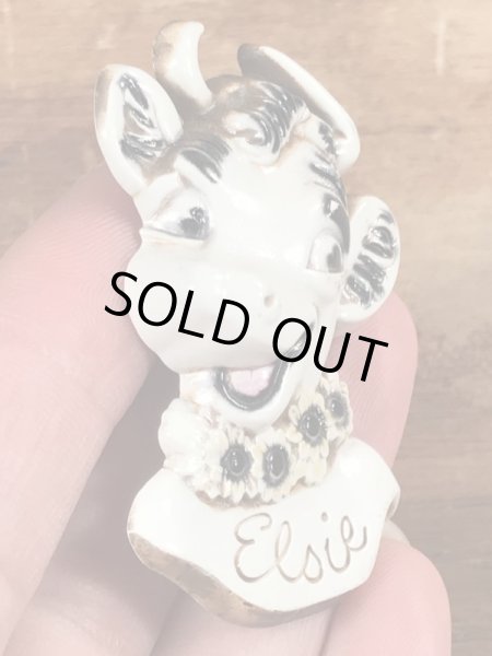 エルシー　ビンテージ　バッジ　アドバタイジングキャラクター　企業物