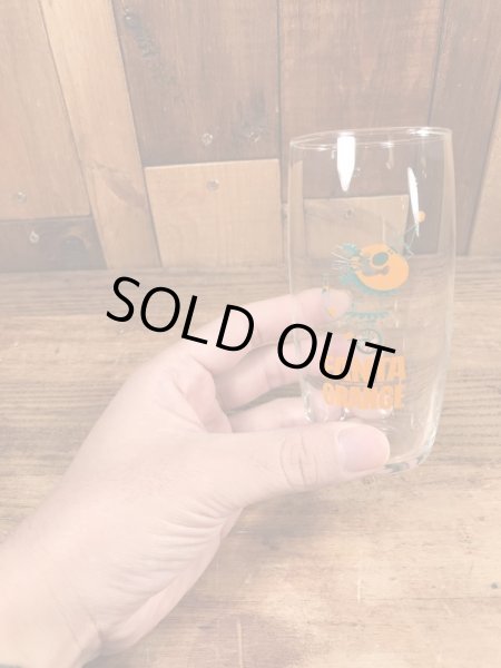 ファンタオレンジ　ヴィンテージ　ガラスコップ　アドバタイジングキャラクター　企業物