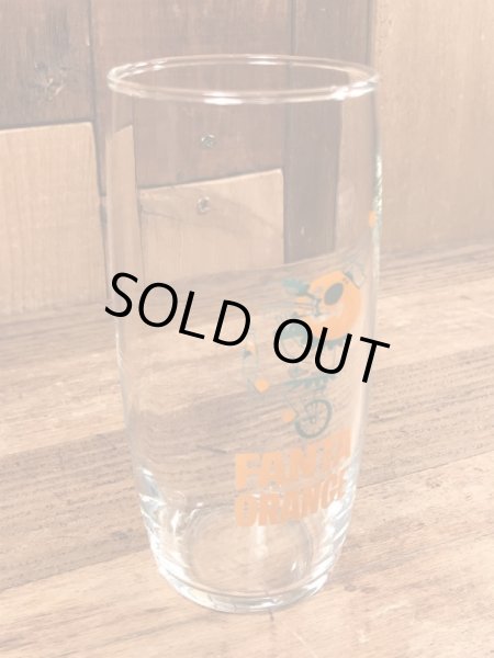 ファンタオレンジ　ビンテージ　グラス　企業キャラクター　60年代