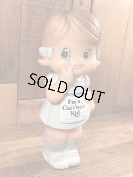 ガーバーキッド　ビンテージ　スクイーズドール　企業キャラクター　ソフビ人形