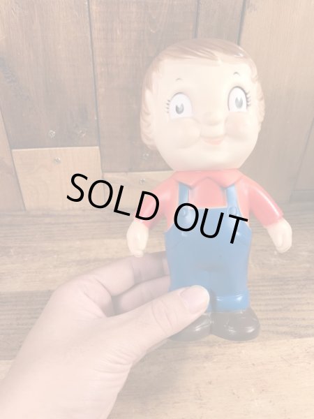 キャンベルスープ　ヴィンテージ　ソフビ人形　企業キャラクター　キャンベルボーイ