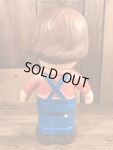 キャンベルスープ　ヴィンテージ　ソフビ人形　企業キャラクター　キャンベルボーイ